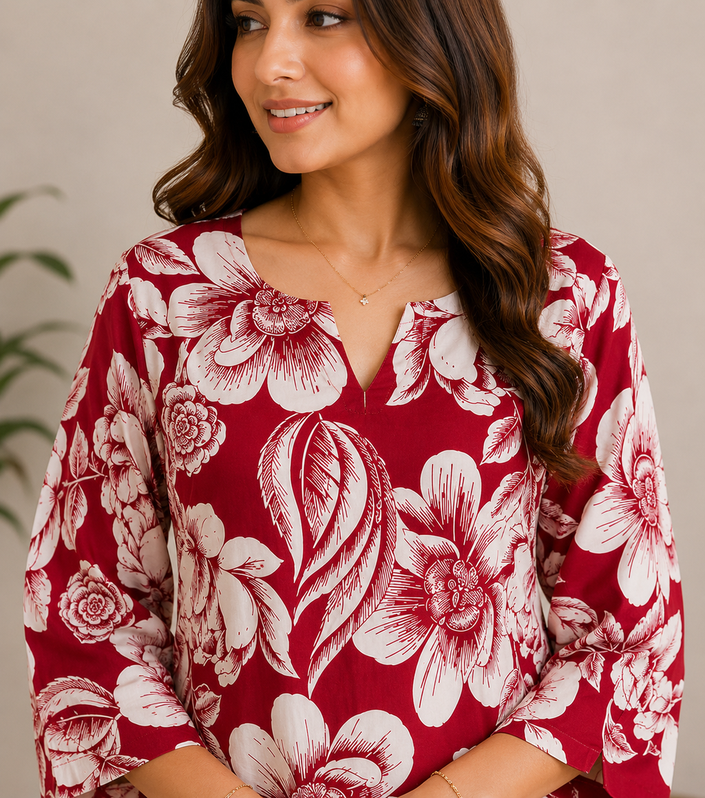 Crimson Farsi Co-ord Set