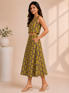 Mustard Muse Skirt Top Co-ord Set
