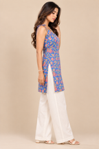 Ocean Bloom Sleeveless Top