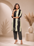 Black Ivory Printed Kurta Pant Set
