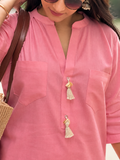 Pink Linen Co-ord Set