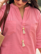 Pink Linen Co-ord Set